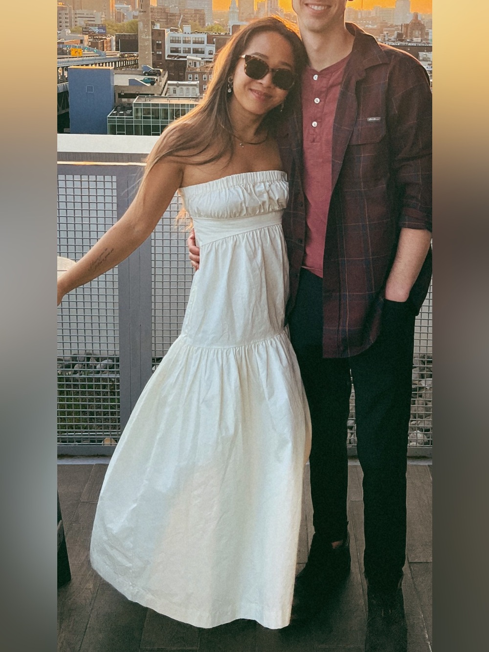 Urban outfitters strapless dress